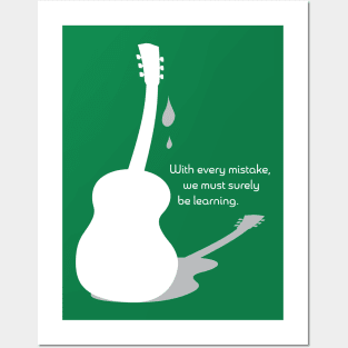 Guitar Gently Weeping (in white) Posters and Art